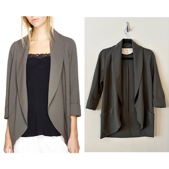 Aritzia-Wilfred Chevalier Jacket in Grey Green (Size:4) - Picture 1 of 11